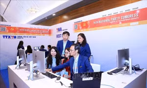 Báo chí tác nghiệp tại Đại hội XIV của Đảng