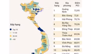 Chỉ số năng lực cạnh tranh của 63 địa phương