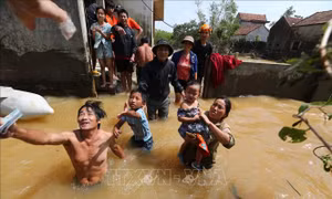 UNICEF hỗ trợ sản phẩm điều trị suy dinh dưỡng cho trẻ em vùng bão lũ miền Trung