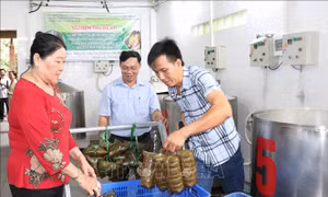 Hỗ trợ ứng dụng thiết bị tiên tiến sản xuất bánh tét