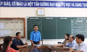 Chủ tịch Công đoàn trường tâm huyết, nhiều sáng tạo