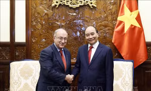 Chủ tịch nước Nguyễn Xuân Phúc tiếp Chủ tịch Tổ chức Hỗ trợ Đại học Thế giới Đức