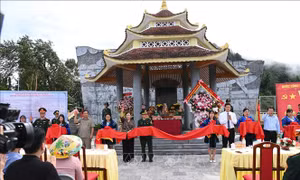 Lai Châu: Khánh thành Nhà bia tưởng niệm các anh hùng, liệt sĩ khu vực Dào San