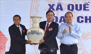 Thủ tướng Nguyễn Xuân Phúc dự Lễ công nhận xã Quế Phú ở Quảng Nam đạt chuẩn nông thôn mới