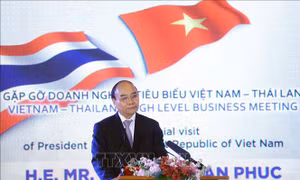 Chủ tịch nước Nguyễn Xuân Phúc gặp gỡ doanh nghiệp tiêu biểu Việt Nam - Thái Lan
