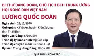 Chân dung Chủ tịch Hội Nông dân Việt Nam Lương Quốc Đoàn