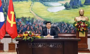 Lãnh đạo Đảng, Nhà nước Lào gửi Điện chúc Tết lãnh đạo Đảng, Nhà nước Việt Nam
