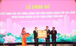 Thành phố Cao Lãnh hoàn thành nhiệm vụ xây dựng nông thôn mới