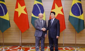 Chủ tịch nước Lương Cường chủ trì chiêu đãi cấp Nhà nước Tổng thống Brazil