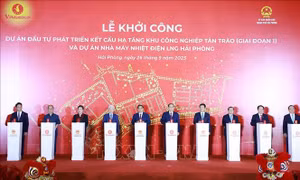 Thủ tướng Phạm Minh Chính dự Lễ khởi công 2 dự án lớn tại Hải Phòng