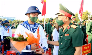 Bình Thuận: Trên 1.600 tân binh lên đường nhập ngũ