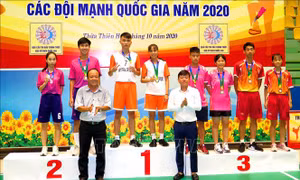 Đoàn Đồng Tháp dẫn đầu Giải vô địch Đá cầu các đội mạnh toàn quốc 