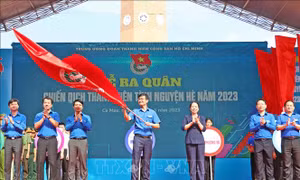Phó Chủ tịch nước Võ Thị Ánh Xuân dự Lễ ra quân Chiến dịch Thanh niên tình nguyện hè 