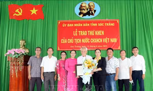 Chủ tịch nước gửi thư khen cụ ông 98 tuổi tích cực làm từ thiện