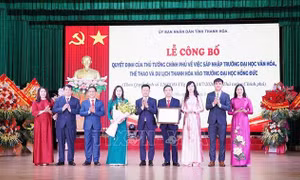 Sáp nhập Trường ĐH Văn hóa, Thể thao và Du lịch Thanh Hóa vào Trường ĐH Hồng Đức