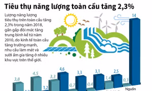 Tiêu thụ năng lượng toàn cầu tăng 2,3%