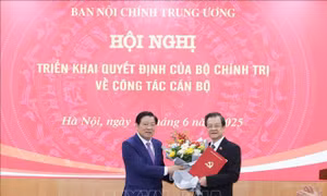 Trao Quyết định điều động, bổ nhiệm Phó Trưởng Ban Nội chính Trung ương
