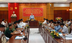 Đoàn kiểm tra số 540 của Bộ Chính trị làm việc với Ban Thường vụ Tỉnh ủy Tây Ninh