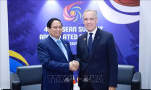 ASEAN 47: Thủ tướng Phạm Minh Chính gặp Thủ tướng Canada