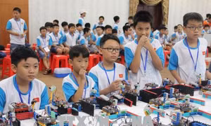 Gần 150 học sinh xuất sắc tham gia Cuộc thi Tài năng robot IYRC Việt Nam 2018