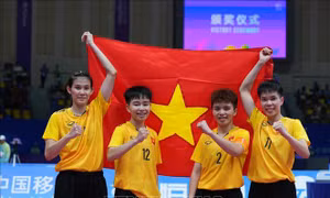 ASIAD 2023: Cầu mây nữ Việt Nam tiếp nối chuỗi ngày thăng hoa
