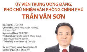 Ủy viên Trung ương Đảng, Phó Chủ nhiệm Văn phòng Chính phủ Trần Văn Sơn