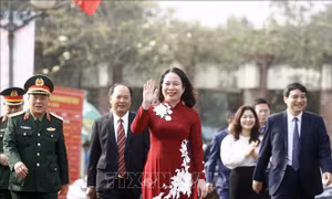Quyền Chủ tịch nước Võ Thị Ánh Xuân dự Ngày hội 'Sắc xuân trên mọi miền Tổ quốc'