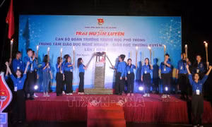 Khai mạc Trại huấn luyện dành cho đoàn viên thanh niên 37 tỉnh, thành phố