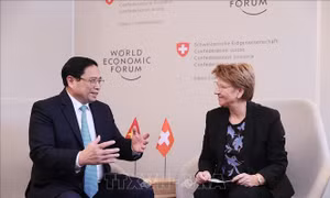 Thủ tướng Phạm Minh Chính hội kiến Tổng thống Thụy Sĩ và Tổng thư ký UNCTAD