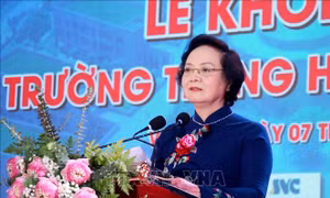 Phó Thủ tướng Phạm Thị Thanh Trà dự lễ khởi công Dự án xây dựng Trường THPT Nam Đàn 1