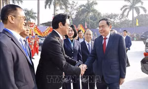Chủ tịch Quốc hội dự Lễ khởi công Dự án Trục Đại lộ Cảnh quan sông Hồng