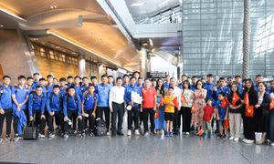 Đội tuyển U23 Việt Nam sẵn sàng cho buổi tập đầu tiên tại Doha 