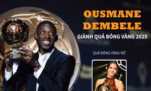 Ousmane Dembélé giành Quả bóng Vàng 2025