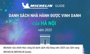 Danh sách nhà hàng của Hà Nội được Cẩm nang ẩm thực Michelin vinh danh
