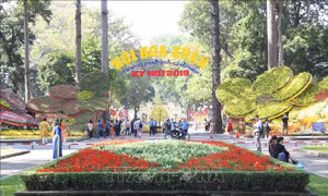 Hội hoa Xuân Kỷ Hợi tại TP Hồ Chí Minh mở cửa từ ngày 31/1 đến 10/2