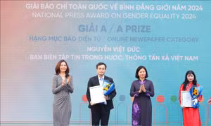 Lần đầu tiên trao giải Báo chí toàn quốc về Bình đẳng giới