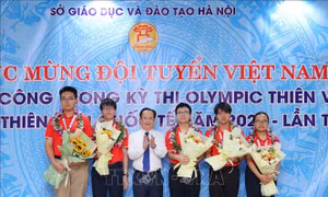 5 học sinh giành huy chương Olympic Thiên văn và Vật lý thiên văn quốc tế
