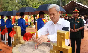Truy điệu, an táng các hài cốt liệt sĩ tìm thấy tại Bàu Cạn, Đồng Nai 