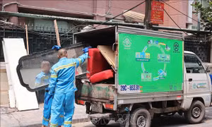 Xử lý rác thải cồng kềnh theo phương châm 'Biến cồng kềnh thành nhỏ gọn'