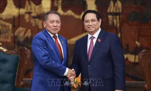 Thủ tướng Phạm Minh Chính tiếp Bộ trưởng Ngoại giao và Ngoại thương Quần đảo Solomon