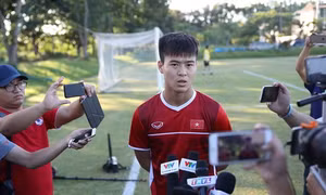 Trung vệ Duy Mạnh: 'Khi đã vào sân đều quyết tâm chiến thắng'
