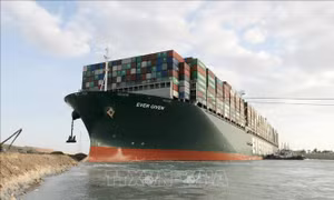 Ai Cập cân nhắc mở rộng đoạn kênh Suez mà tàu Ever Given mắc cạn