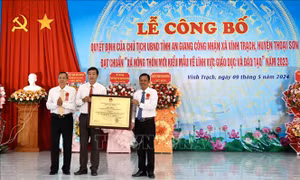 An Giang công nhận xã nông thôn mới kiểu mẫu đầu tiên
