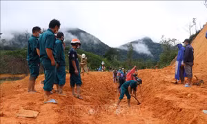 Khắc phục hậu quả bão số 5 tại Trà Bồng, Quảng Ngãi