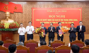 Công bố quyết định chuẩn y Chủ nhiệm Ủy ban Kiểm tra Tỉnh ủy Lai Châu