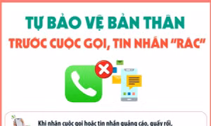 Tự bảo vệ bản thân trước cuộc gọi, tin nhắn 'rác'