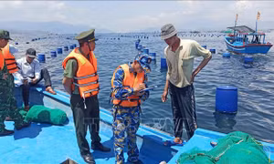 Phối hợp tuần tra, kiểm soát khu vực biển vịnh Cam Ranh