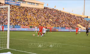 V.League 1-2023: Câu lạc bộ Thép Xanh Nam Định hòa 0 - 0 trước Viettel