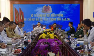 Đoàn sĩ quan Bộ Quốc phòng Nhật Bản thăm Bộ đội biên phòng tỉnh Lào Cai