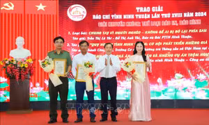 Vinh danh các tác giả có tác phẩm báo chí xuất sắc
